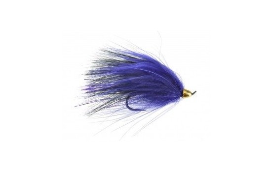 Marabou Conehead Black Purple