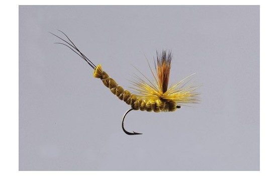 Extended Body Green Drake Parachute