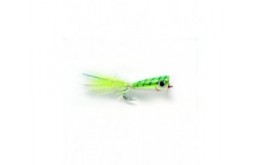 Popper Mylar Chartreuse & White