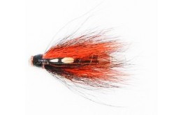 Black and Orange Ghost   Copper Tube Fly