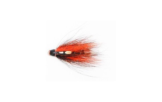 Black and Orange Ghost   Copper Tube Fly