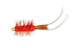 Frances Red Conehead   Copper Tube Fly