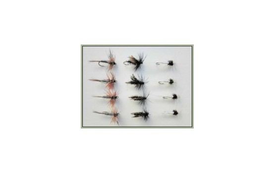 12 Dry Flies   Adams Alder & Caenis