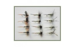12 Dry Flies   Greenwell Glory Three Varieties