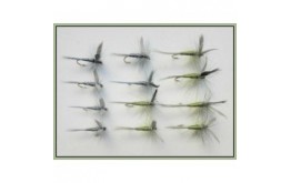 12 Dry Flies   Olive and Blue Dun