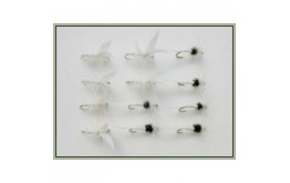 12 Dry Flies   White Moth and Caenis