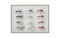 12 klinkhammer Dry Flies Black Red and White