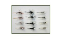 12 Parachute Dries   Adams Duster & Black