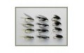 12 Wet Flies   Black Gnat Alder & Medium Olive