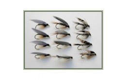 12 Wet Flies   Hares Ear March Brown & Greenwell