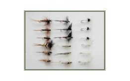 18 Dry Flies Mixed 6 Varieties