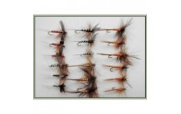 18 Dry Flies Mixed Spinners