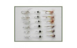 18 Dry Flies White Moth Caenis and Tupps