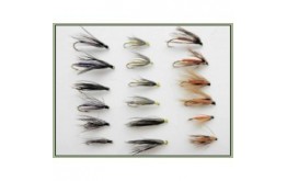 18 Wet Flies   Snipe & Purple Part & Orange Yellow & Dove