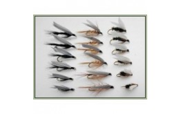 18 Wet Flies Coachman Black Gnat Whickhams