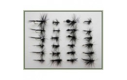 24 Black Dries Spider Gnats Midge Ants