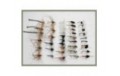 40 Trout Flies Dry Nymph and Buzzer Mixed