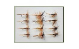 12 Dry Flies Whickhams Midge & Pheasant Tail