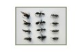 12 Dry Flies Griffiths Gnat Alder & Traditional Ant
