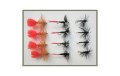 12 Dry Flies Black Spider Black Red Gnat Soldier Palmer