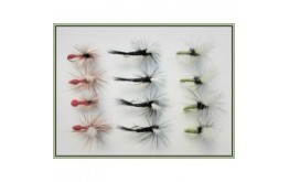 12 Parachute Dries Olive Para Black Gnat Para Red Ant