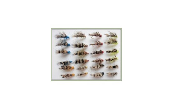 24 Sedgehog Flies   6 Colours