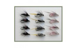 12 Wet Flies Kate Mcclaren Bibio & Claret Dabbler