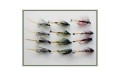 12 Wet Flies Kate McClaren Olive & Claret Bumble