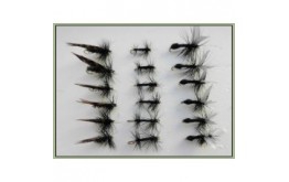 18 Dry Flies Alder Ant and Knotted Midge   Mixed s