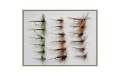 18 Dry Flies Hares Ear Pheasant Tail and Olive Dun