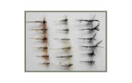 18 Dry Flies   Grey Duster Kites Imp and iron Blue