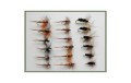 18 Dry Flies   Hares Ear Midge and Coachman