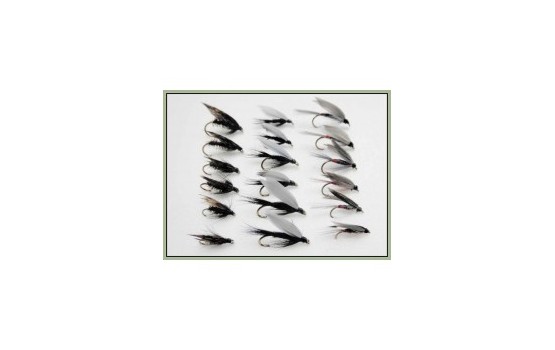 18 Wet Flies Alder Iron Blue and Black Gnat